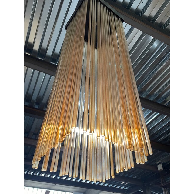 Pendant Lamp with Pink Glass Rods, 1970s For Sale - Image 18 of 18