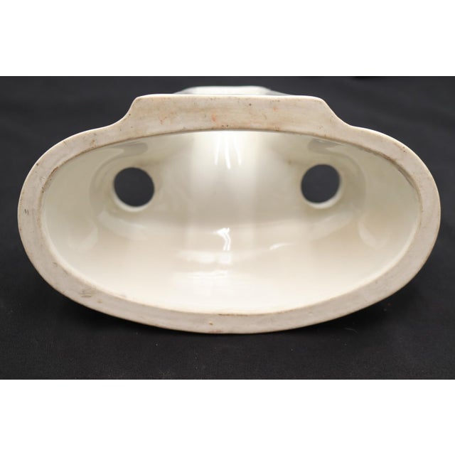 Ceramic Reclaimed Ceramic White Tub Faucet Cover For Sale - Image 7 of 7