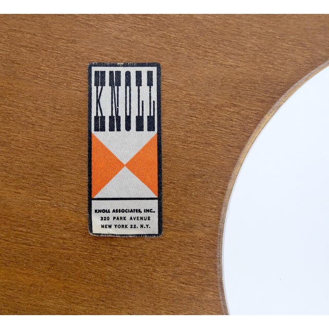 Wood Pair of Knoll Saarinen Oval Walnut Tulip Side End Tables Stands Mint! For Sale - Image 7 of 11