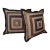 Large Pair Gray Custom Pillows For Sale