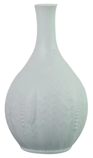 German Bisque Porcelain Vase by M. Frey for Ak Kaiser, 1960s