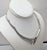 1970s Vintage 1970s Signed Monet Rhodium Plated Tubular Necklace For Sale - Image 5 of 11