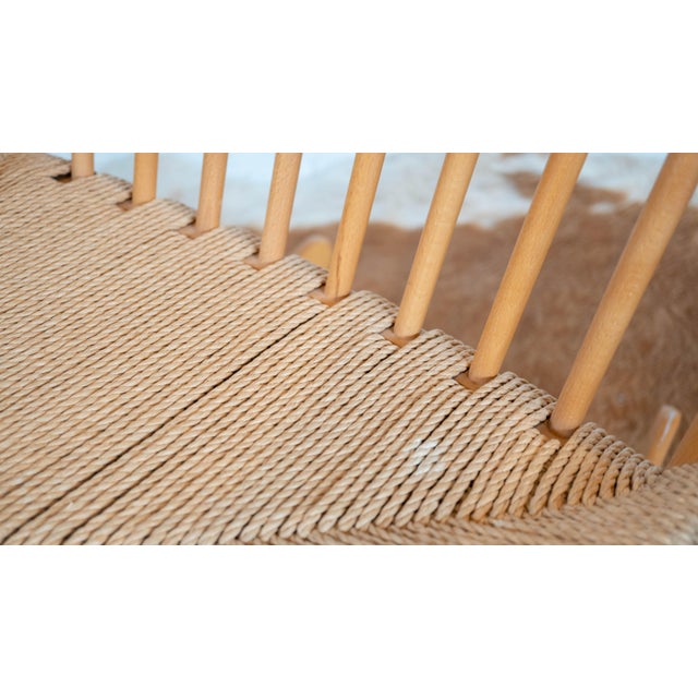 1960s Vintage Hans Wegner Model J16 Rocking Chair For Sale - Image 15 of 16