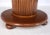 Burl Walnut Three Extension Boards Single Pedestal Round Dining Table For Sale - Image 11 of 13