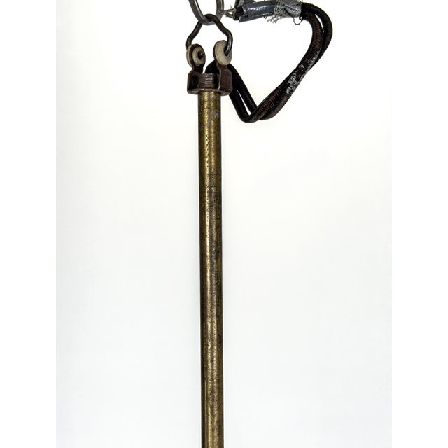 Swedish Grace Three-Arm Chandelier in Brass by Harald Notini Böhlmarks, 1930 For Sale - Image 3 of 9