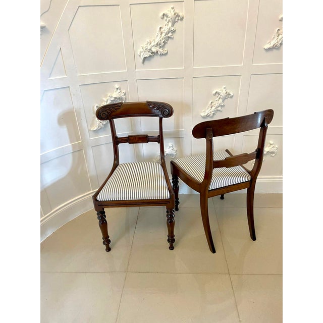 Hollywood Regency Regency Mahogany Dining Chairs, 1830s, Set of 4 For Sale - Image 3 of 15