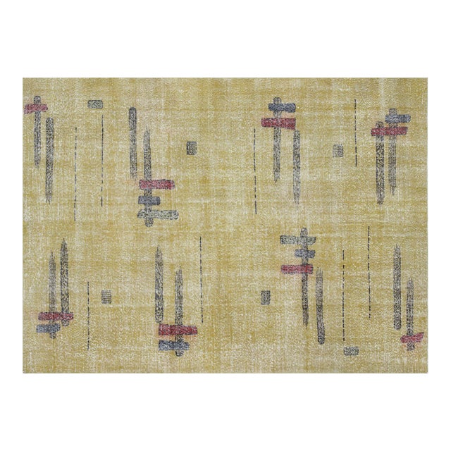 1960s Turkish Mid-Century-Modern Rug For Sale