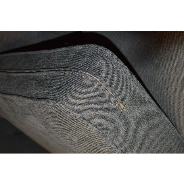 Great couch from Pottery Barn! Classic Chesterfield style with tufting & roll arms. The material feels like a...