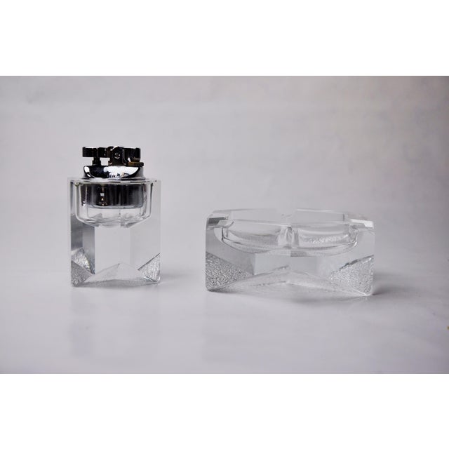 Hollywood Regency Lighter and Ashtray in Murano Glass attributed to Antonio Imperatore, Italy, 1970s, Set of 2 For Sale - Image 3 of 10