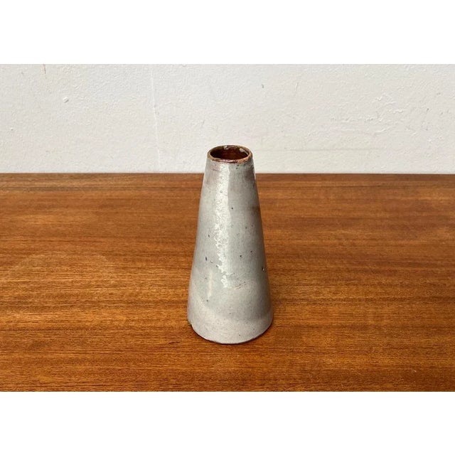 Mid-Century German Minimalist Studio Pottery Vase, 1960s For Sale - Image 4 of 13