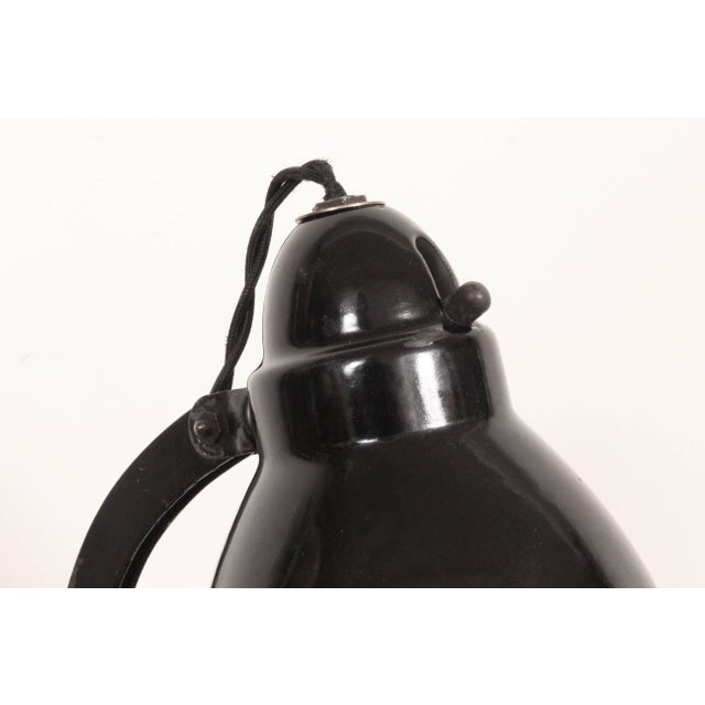 Metal J. J. Pieter Oud Style Black Bauhaus Architects Desk Lamp, C. 1930 For Sale - Image 7 of 11