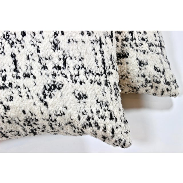 24" X 24" Kirkby Italian Wool Boucle Blend Pillows, Pair For Sale - Image 4 of 5
