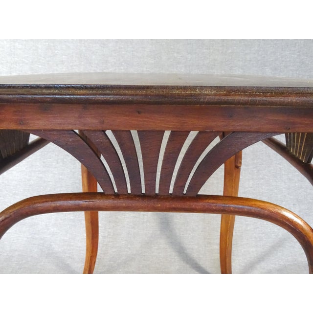 No. 8122 Table with Oak Top By Michael Thonet for Gebrüder Thonet, 1910 For Sale - Image 9 of 11