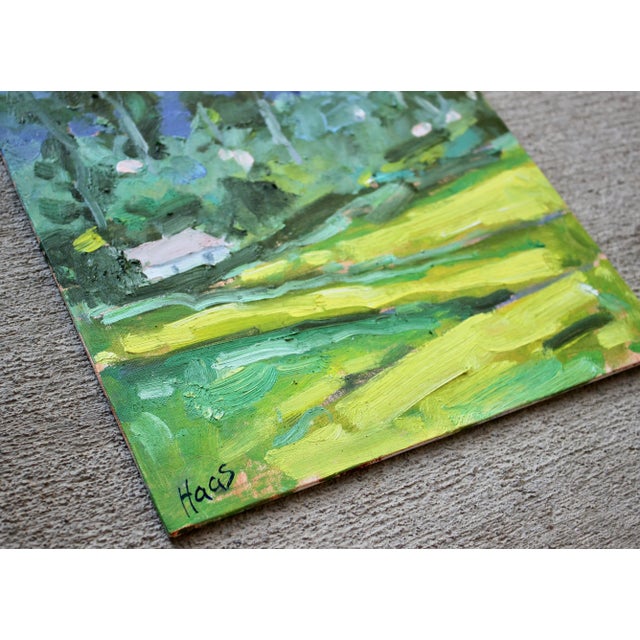 Quiet Places & Journeys, Ethereal Meadows — Contemporary Landscape Original oil painting by Lisa Haas, 9 x 12 unframed on...