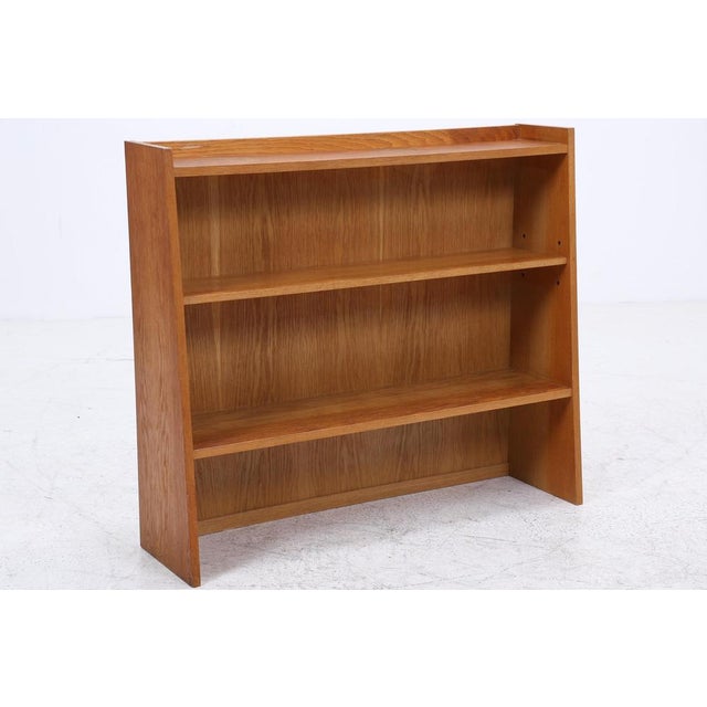 Brown Vintage Bookcase in Oak, 1960s For Sale - Image 8 of 13