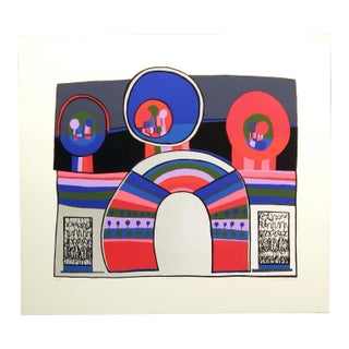 Charles Pebworth "A Single Thing" Hand Signed Fine Art Serigraph Abstract For Sale