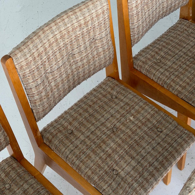 Wood Vintage Wood Dining Chairs by Jens Risom for Knoll For Sale - Image 7 of 11