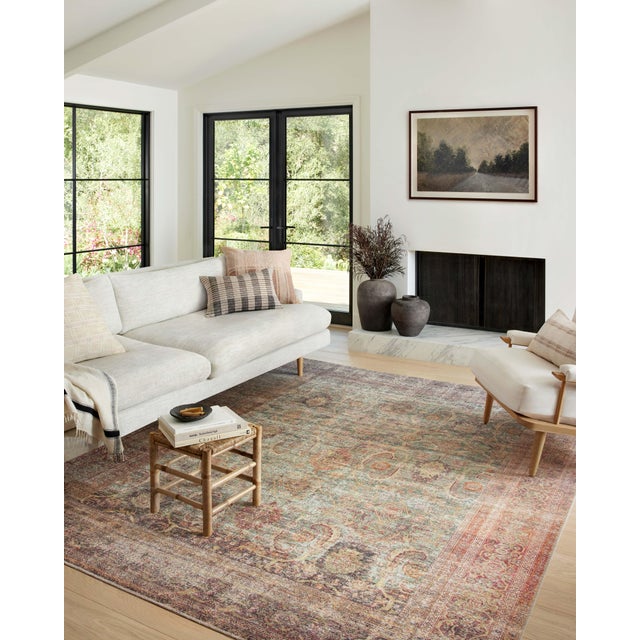 Loloi Rugs Amber Lewis x Loloi Georgie Jade / Sunset 2'-6" x 7'-6" Runner Rug For Sale - Image 4 of 7