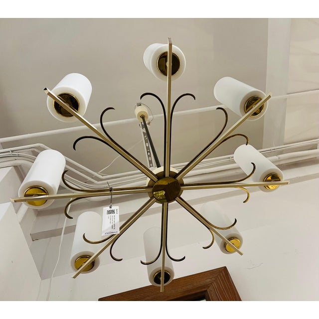 Large 195s Austrian Mid-Century Chandelier For Sale - Image 10 of 11