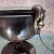 Mid-Century Modern Sculptural Brass Urn Table Lamp Style of Fontana Arte, Mid-Century Italy For Sale - Image 3 of 10