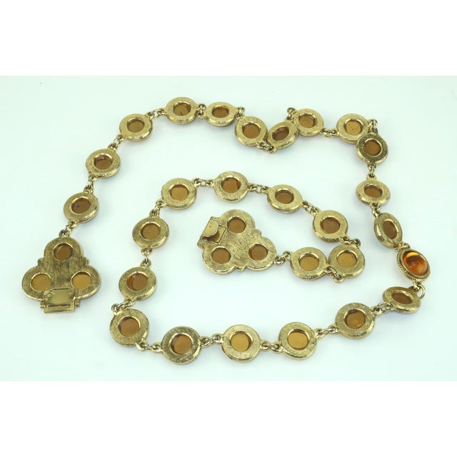 Metal Accessocraft Nyc Bejeweled Chain Belt, 1980's For Sale - Image 7 of 13