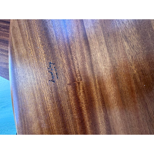 1990s David Levy Hardwood Creations Modular 3-Pc Puzzle Coffee Table Sapele Padauk For Sale - Image 12 of 12