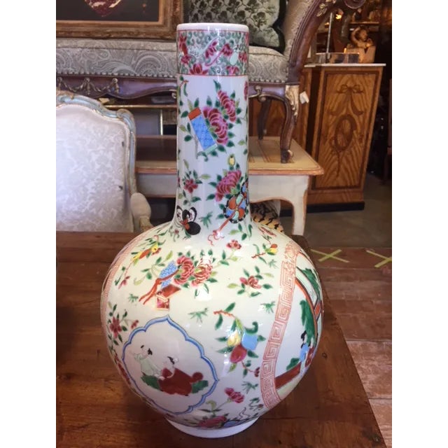 Ceramic Vintage Chinese Gourd Form Famille Rose Vases - A Pair For Sale - Image 7 of 13