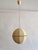 A lovely, typically retro-futurist spherical pendant light from an unnamed manufacturer in Vienna, 1950s, newly rewired....