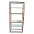 Vintage Hollywood Regency Style MCM Chrome, Bamboo & Glass Etagere For Sale