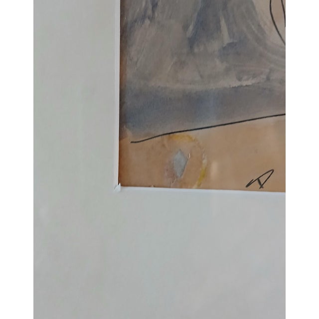 Abraham Walkowitz "Isadora Duncan Dancing" Watercolor on Paper C. 1915-27 For Sale - Image 4 of 5