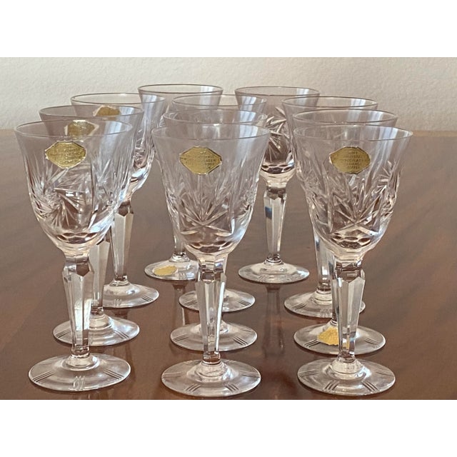 Mid 20th Century Mid 20th Century Hand Cut Crystal Stemware/Drink Ware- 60 Pieces Made in Germany For Sale - Image 5 of 12