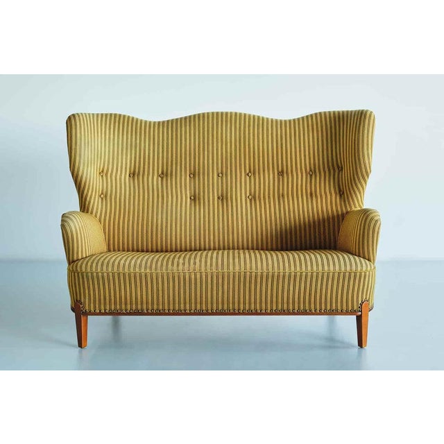 Sculptural Sofa by Bertil Söderberg for Nordiska Kompaniet, Sweden, 1940s For Sale - Image 15 of 15