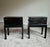 English Late 20th Century Pair of John-Richard Ebonized Storage End Tables With Brass Hardware For Sale - Image 3 of 11