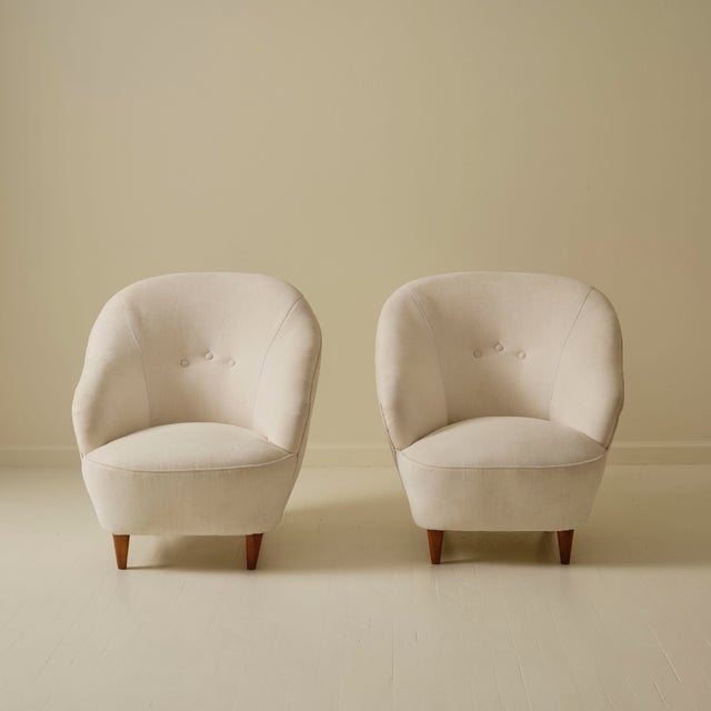 Gio Ponti Gio Ponti by Casa & Giardino Armchairs, a Pair, 1940s For Sale - Image 4 of 7