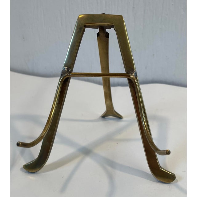 Vintage MCM Brass Petite Easel For Sale In Dallas - Image 6 of 6