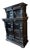 Antique Napoleon III Ebonized Two Part Cabinet For Sale