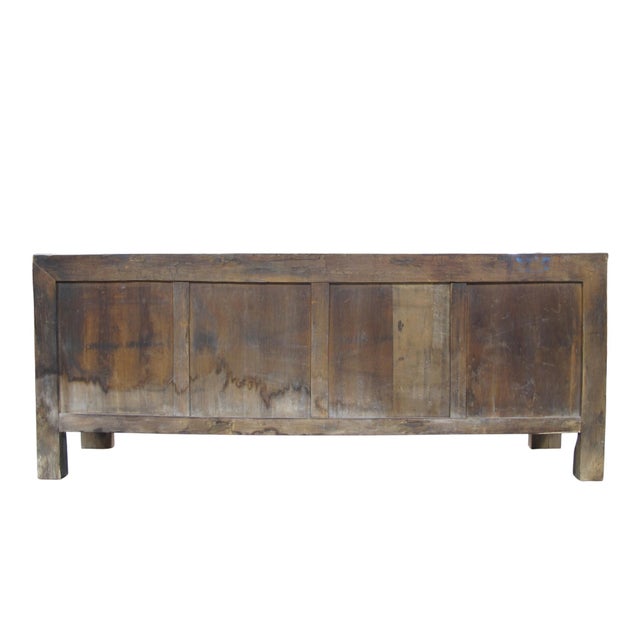 Vintage Distressed Reclaimed Wood Sideboard Cabinet 26 For Sale - Image 10 of 11