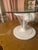 1960s Tri-Plume Hollywood Regency Glass Topped Coffee or Occasional Table For Sale In New York - Image 6 of 8