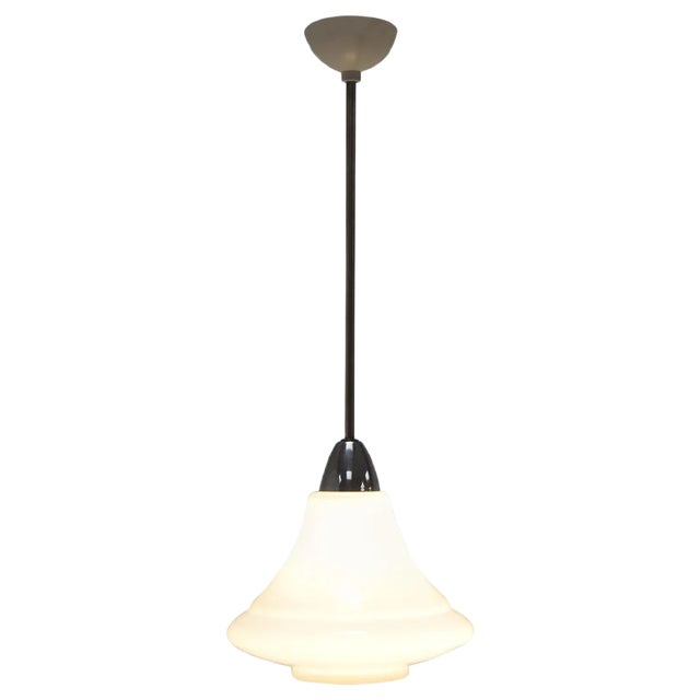 Mid-Century Glass Pendant, 1970s For Sale