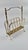 Gold Newspaper Stand in Brass-Plated Metal, 1970s For Sale - Image 8 of 11