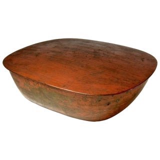 Marie Zimmermann Arts and Crafts Metal Box With Red Patina, Circa 1915 For Sale