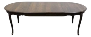 Davis Cabinet Co. Solid Walnut Country French Style 92" Oval Dining Table 88357 - Antique Brune Finish