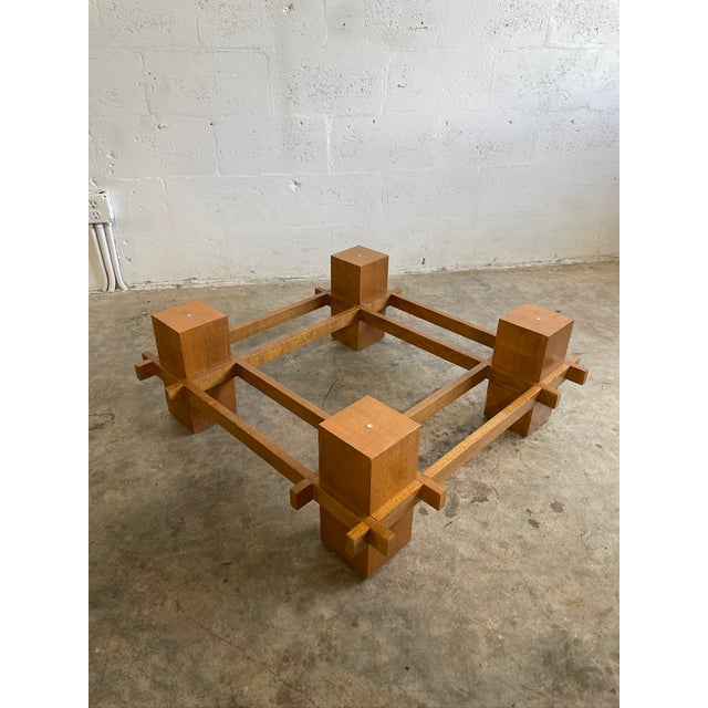 Mid Century Modern Italian Glass Top Coffee Table For Sale - Image 10 of 10