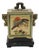 1920 English Huntley & Palmers Chinoiserie Jar on Stand Biscuit Tin Box For Sale