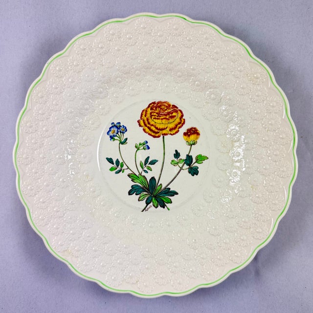 English Copeland Spode Fernleigh Pattern Floral Plates, Set of Six For Sale - Image 3 of 15