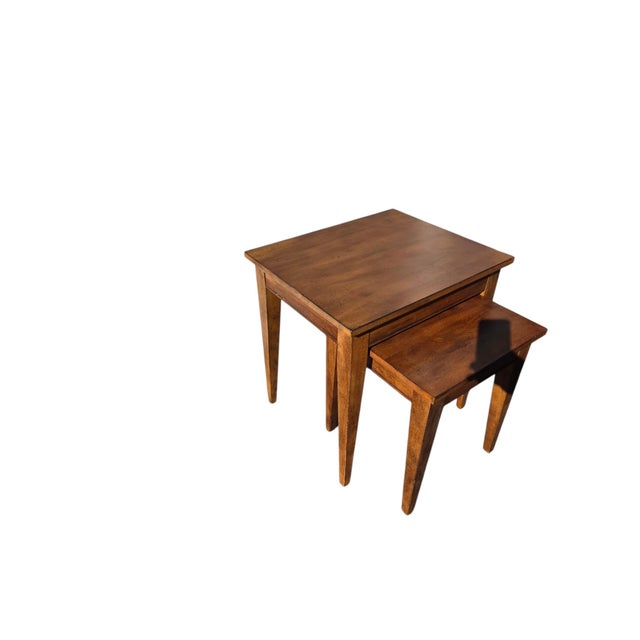 1990s Ethan Allen Tango Hawke Collection Nesting Stack End Tables Nightstand Pedestal For Sale - Image 13 of 17
