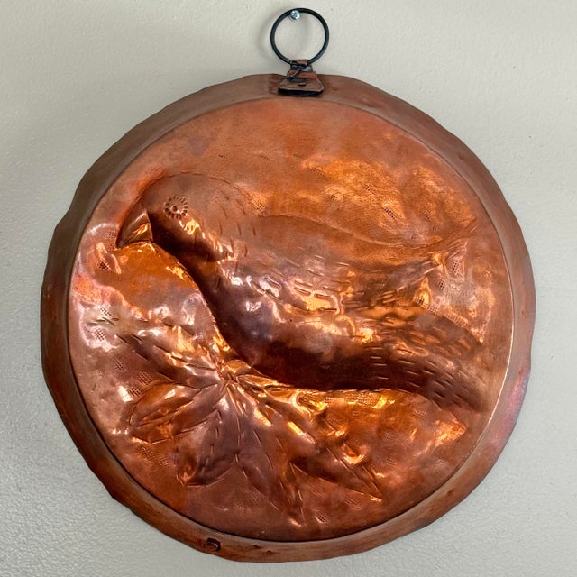 Mid 20th Century Large Vintage French Country Copper Bird Mold For Sale - Image 5 of 5