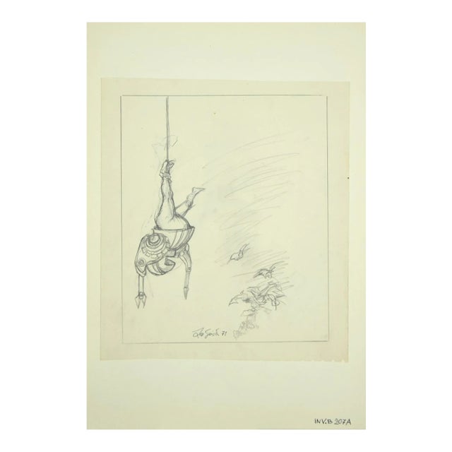 Leo Guide, The Equilibrist, Drawing, 1971 For Sale