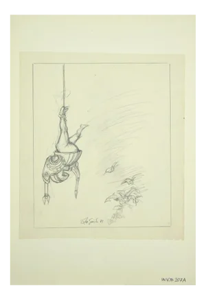 Leo Guide, The Equilibrist, Drawing, 1971