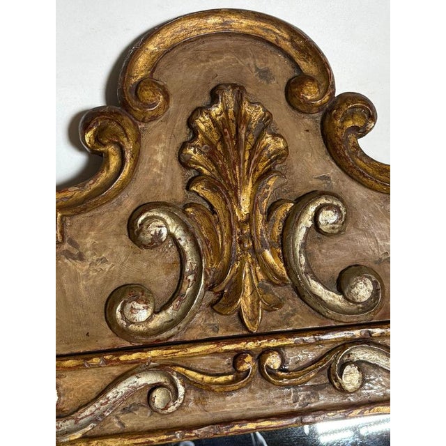 1950s Patinated Wood Mirror, France, 20th Century For Sale - Image 5 of 9